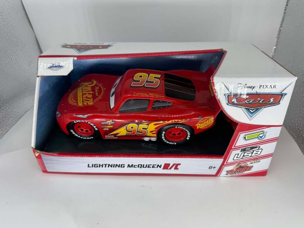 Disney Pixar Cars Lightning McQueen R/C 2.4 Rechargeable Remote Control Car